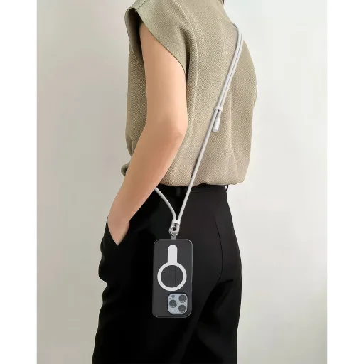Sbox LANYARD WHITE Type-C - Type-C 1,5 m fehér kábel - 2