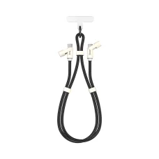 Sbox LANYARD BLACK Type-C - Type-C 1,5 m čierny kábel