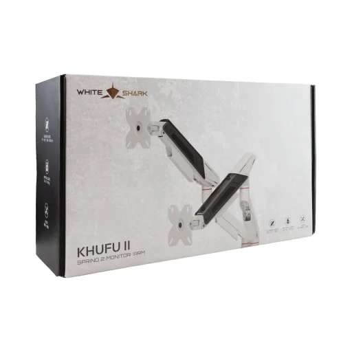 White Shark KHUFU-II GMS-3211 stolný držiak na 2 monitory - 9