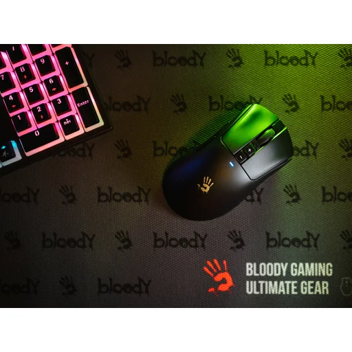 Bezdrôtová herná myš A4Tech Bloody R73 Ultra Black - 9