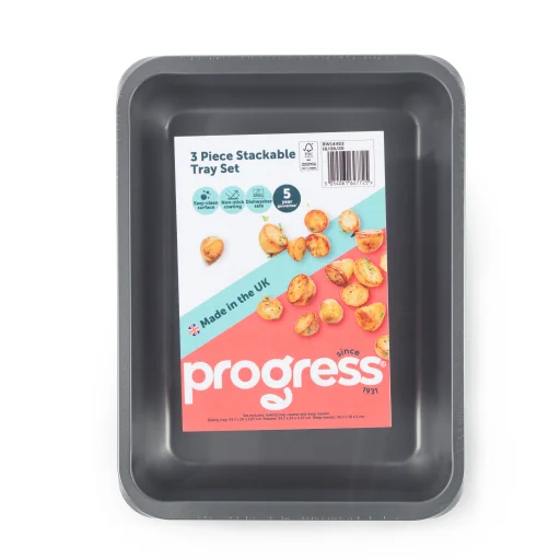 Progress BW14453 35 cm 3-dielna stohovateľná súprava plechov na pečenie - 6
