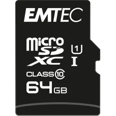 Emtec MicroSDXC 64GB UHS-I U1 EliteGold memóriakártya