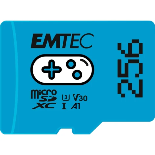 Pamäťová karta Emtec MicroSDXC 256GB UHS-I U3 V30 A1 Gaming Blue - 2