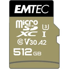 Pamäťová karta Emtec MicroSDXC 512GB UHS-I U3 V30 SpeedIN Pro