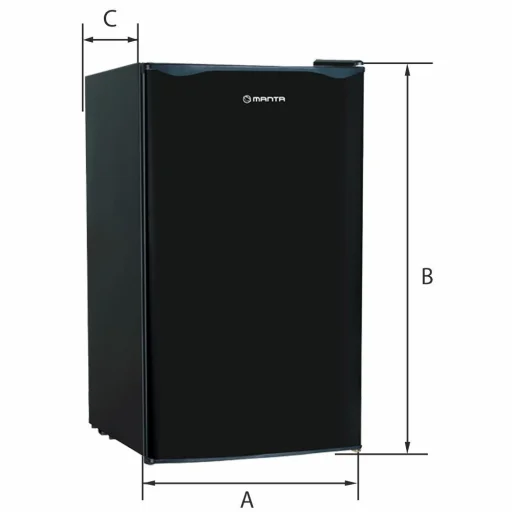 Chladnička Manta MM520PB 91L čierna - 2