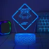 Manta SNL123RGB LED lampa svetelná dekorácia Game 3 RGB 3D thumbnail