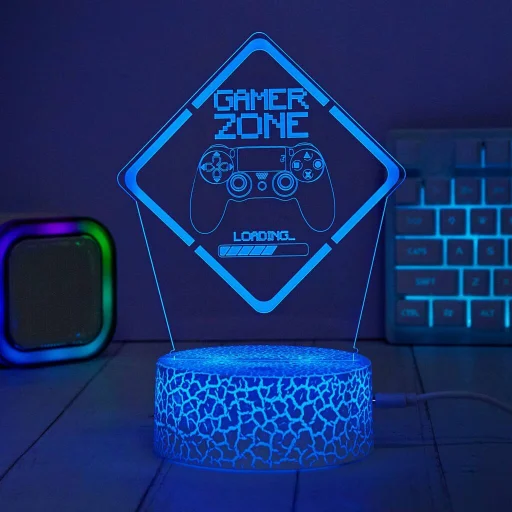 Manta SNL123RGB LED lampa svetelná dekorácia Game 3 RGB 3D - 4