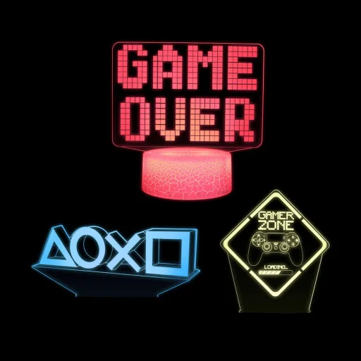 Manta SNL123RGB LED lampa svetelná dekorácia Game 3 RGB 3D - 6