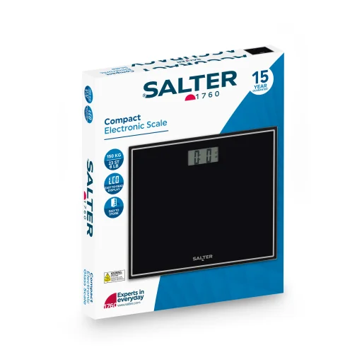 Salter 9207 BHCFEU12 kompaktná elektronická osobná váha, čierna - 2