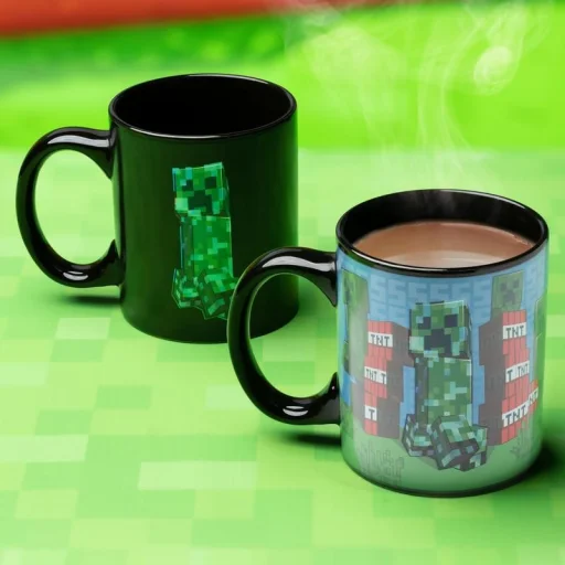 Paladone Minecraft Creeper hőre változó bögre - 3