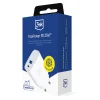 3mk - GaN Sieťová nabíjačka - USB, Type-C 25W, QC4 - Biela thumbnail