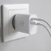 3mk - GaN Sieťová nabíjačka - USB, Type-C 25W, QC4 - Biela thumbnail