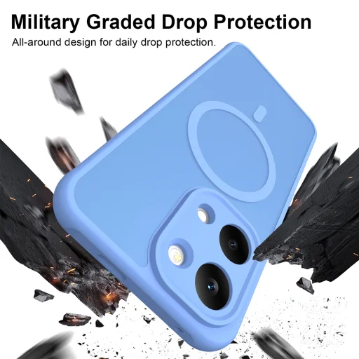 Xiaomi Poco X8 Pro Max Sky Blue Techsuit - HaloFrost II MagSafe puzdro - 6