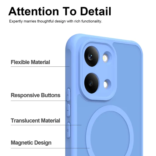 Xiaomi Poco X8 Pro Max Sky Blue Techsuit - HaloFrost II MagSafe puzdro - 3