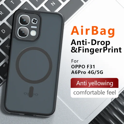 Oppo A6 Pro 4G matné čierne puzdro Techsuit PureFrost MagSafe - 5