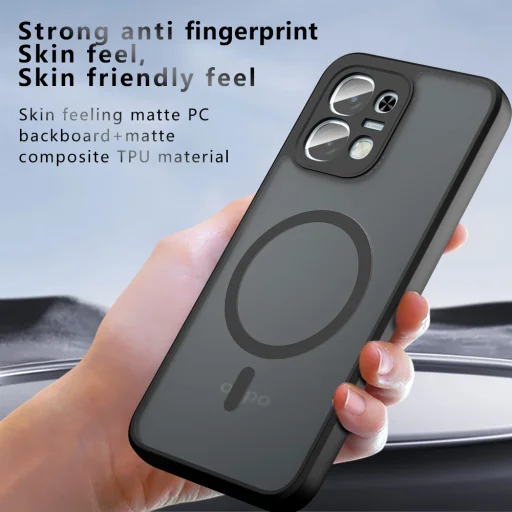 Oppo A6 Pro 4G matné čierne puzdro Techsuit PureFrost MagSafe - 6