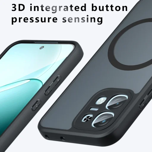 Oppo A6 Pro 4G matné čierne puzdro Techsuit PureFrost MagSafe - 2