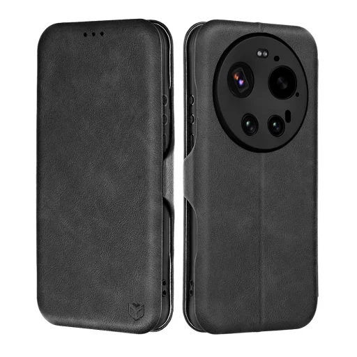 Xiaomi 17 Ultra čierne puzdro Techsuit Safe Wallet Plus - 1