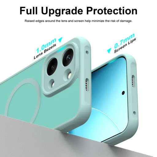 Xiaomi Poco X8 Pro Max mätovo zelené puzdro Techsuit HaloFrost II MagSafe - 5