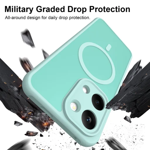 Xiaomi Poco X8 Pro Max mätovo zelené puzdro Techsuit HaloFrost II MagSafe - 6