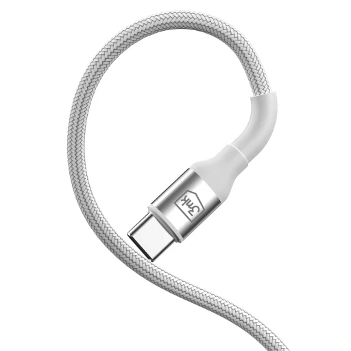 3mk - Dátový kábel Hyper N-Series - Type-C na Type-C, Superrýchle nabíjanie, 100W, 20V/5A, 2m - Biely - 2