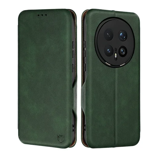Zelené puzdro Techsuit Safe Wallet Plus pre Honor Magic8 Pro - 1