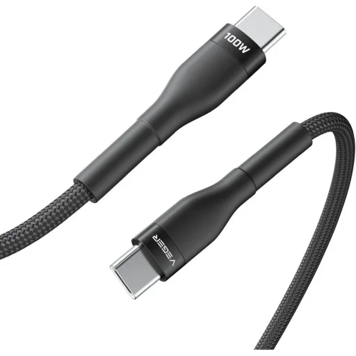 VEGER PD 5A 100W CC05 Type-C - Type-C kábel 1,5 m čierny - 2