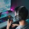 QCY Heroad V200 Tri-Mode herné slúchadlá so 7.1 zvukom, 240-hodinovou výdržou a odnímateľným mikrofónom - čierne thumbnail