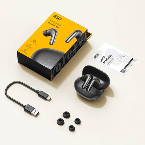 QCY MeloBuds N20 Bezdrôtové In-Ear slúchadlá s potlačením hluku ANC - Čierne - 8