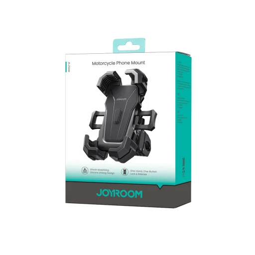 Joyroom JR-ZS598 antivibračný držiak na telefón na riadidlá - čierny - 2