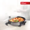 Zilan ZLN7870 elektrická panvica, 1500 W, hliníková panvica, nepriľnavý povrch, priemer 36 cm, sklenená pokrievka, regulátor teploty thumbnail