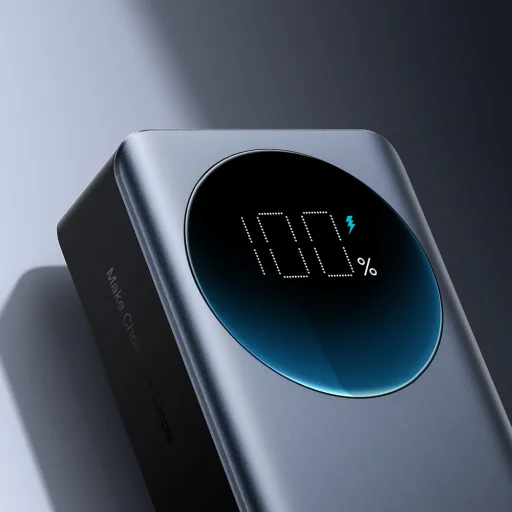 Joyroom JR-PBF05 Pro 30000mAh 65W Powerbanka s digitálnym displejom, 2x USB-C, 1x USB-A - čierna - 12