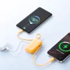 Joyroom JR-PR2 35W 10000mAh Powerbank so vstavanými káblami USB-C a Lightning - oranžová thumbnail
