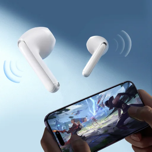Joyroom JR-FB1 Funpods Bluetooth 6.0 Bezdrôtové TWS slúchadlá do uší - biele - 11