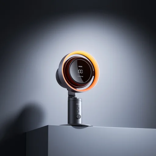 Jisulife Stolový ventilátor Pro3 10000mAh Turbínový ventilátor s filtrom - Tmavosivý - 13
