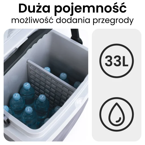 Huslog 33 literes utazó hűtőláda kerekekkel - 10