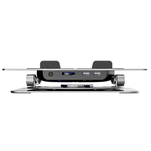 Wozinsky WDCX-X16-AS CoolBase RGB 360° chladiaci stojan pre notebook a tablet - strieborný - 3