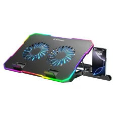 Wozinsky WDCX-A26 NitroCool RGB herná chladiaca podložka pod notebook - čierna