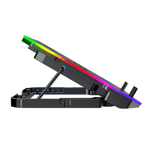 Wozinsky WDCX-A26 NitroCool RGB herná chladiaca podložka pod notebook - čierna - 4