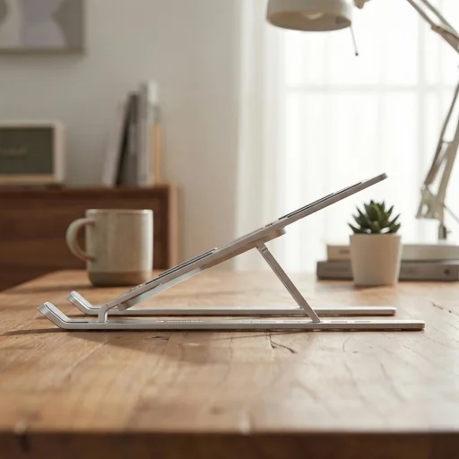 Wozinsky WDCX-X8S Skladací nastaviteľný stojan na notebook - Strieborný - 12