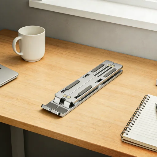 Wozinsky WDCX-X8S Skladací nastaviteľný stojan na notebook - Strieborný - 9