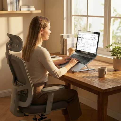Wozinsky WDCX-X8S Skladací nastaviteľný stojan na notebook - Strieborný - 10