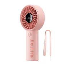 Jisulife Ručný ventilátor Life4 3600mAh Prenosný USB ventilátor - Ružový