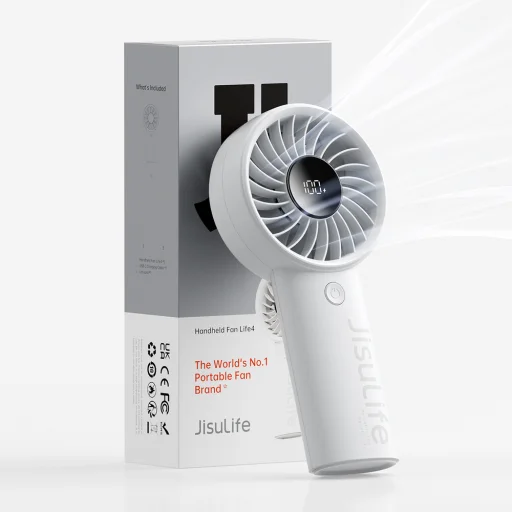 Jisulife Handheld Fan Life4 3600mAh prenosný USB ventilátor - sivý - 3