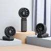Jisulife ručný ventilátor Life7 3600mAh prenosný USB ventilátor - čierny thumbnail