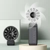 Jisulife ručný ventilátor Life7 3600mAh prenosný USB ventilátor - čierny thumbnail