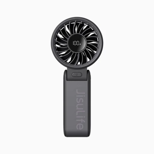 Jisulife ručný ventilátor Life7 3600mAh prenosný USB ventilátor - čierny - 3