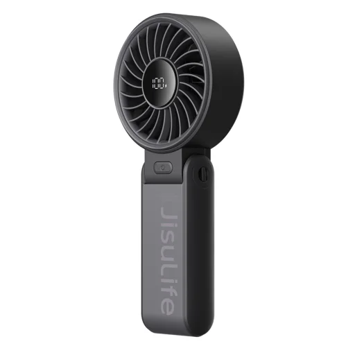 Jisulife ručný ventilátor Life7 3600mAh prenosný USB ventilátor - čierny - 1