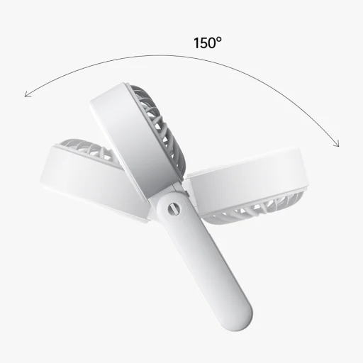 Jisulife Ručný ventilátor Life7 3600mAh Prenosný USB ventilátor - Sivý - 6
