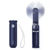 Jisulife Ručný ventilátor Life8 Mini prenosný USB ventilátor s funkciou powerbanky 2000mAh a svietidlom - modrý thumbnail